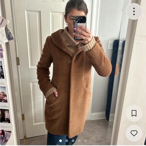 Aritzia long fuzzy coat